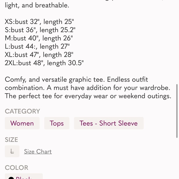 Reposh! This was never worn or washed. It did not arrive with a tag. - Picture 3 of 4